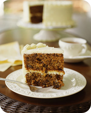 Golden Carrot Cake with Cream Cheese Frosting